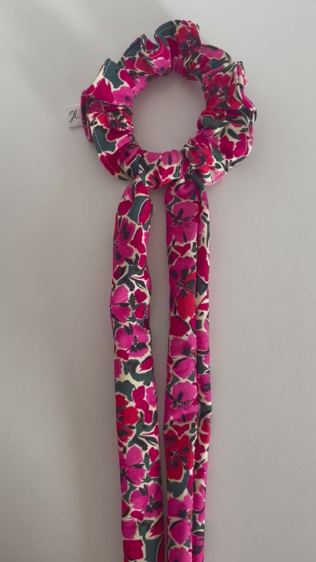 Chouchou ruban FLAMINGO